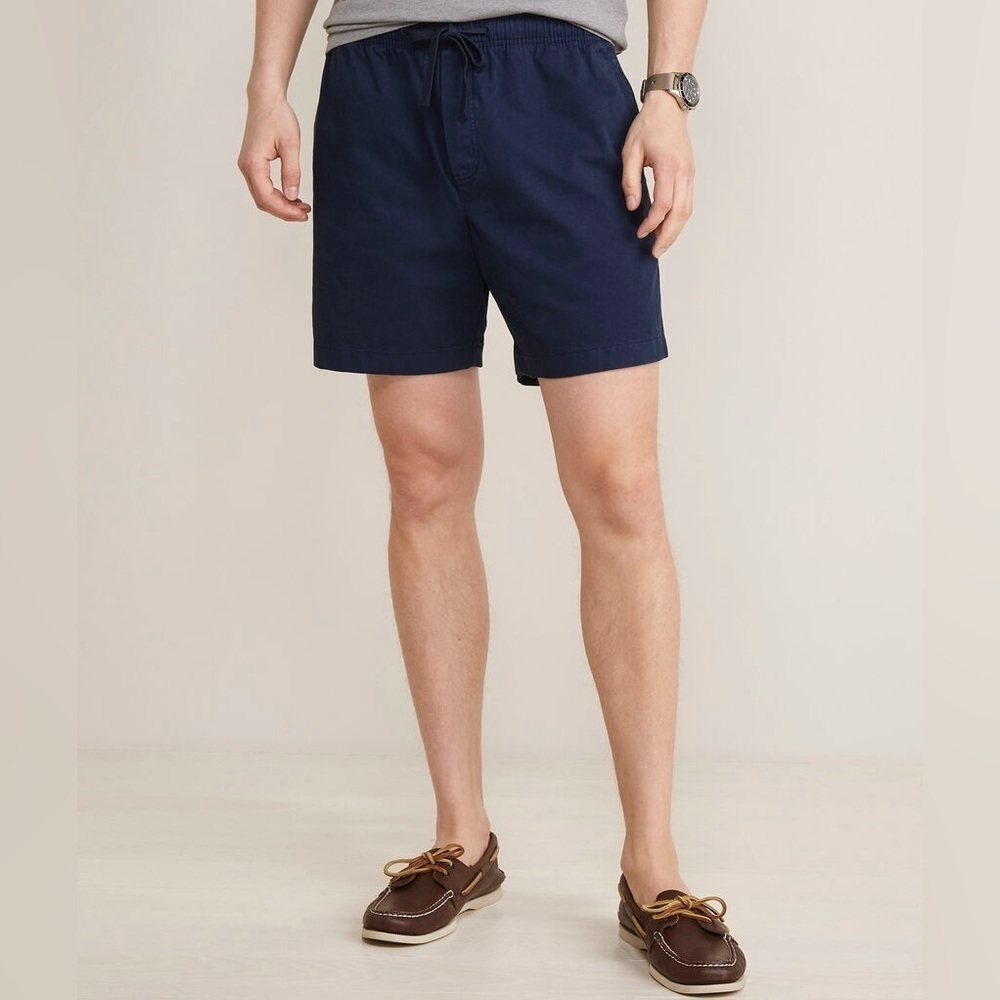 Rodd & Gunn Navy Linen Blend Bermuda Shorts XSmall